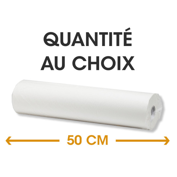 Drap d'examen lisse 132 Formats Pure Ouate (50 x 38cm) - 12 rouleaux