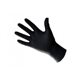 Gants latex noirs small