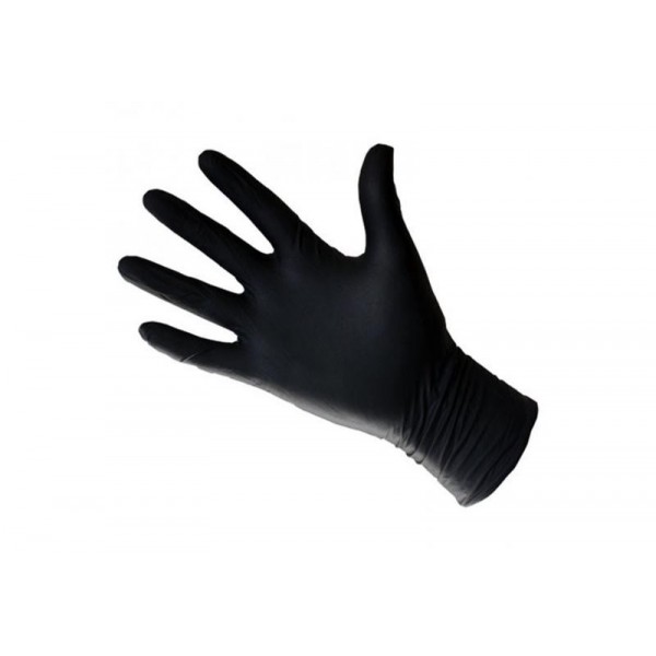 Gants latex noirs small