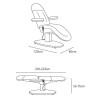 Fauteuil de soins électrique 3 moteurs MAYA