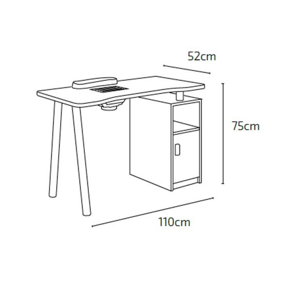 Table manucure avec aspirateur de table modèle MARION