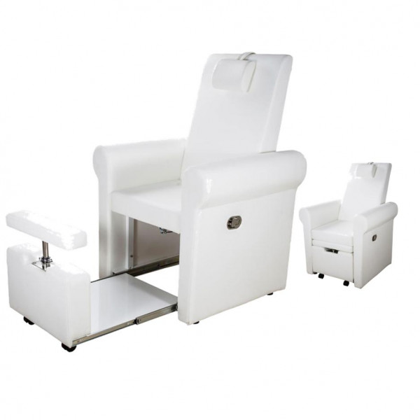 Fauteuil SPA pour soins des pieds modèle Pira blanc