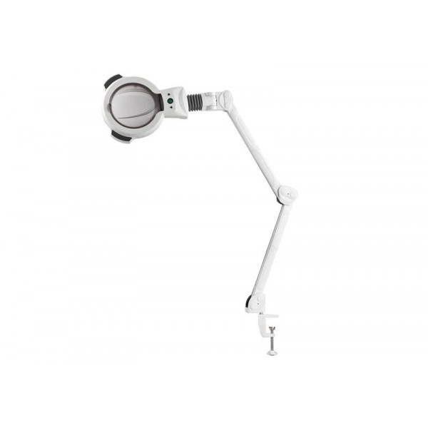 Lampe loupe LED 5 dioptries avec étau