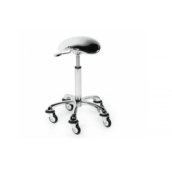 Tabouret Ergonomique cuir métallisé