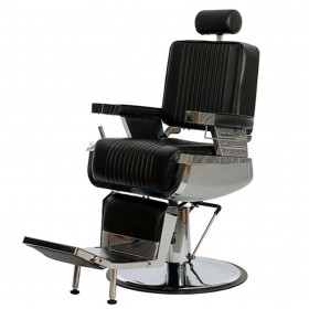 OSmari Fauteuil de barbier Salon de Coiffure Barbiers Chaise esthétique  beauté barbier Professionnel Chaise Pivotante à 360°,Gris