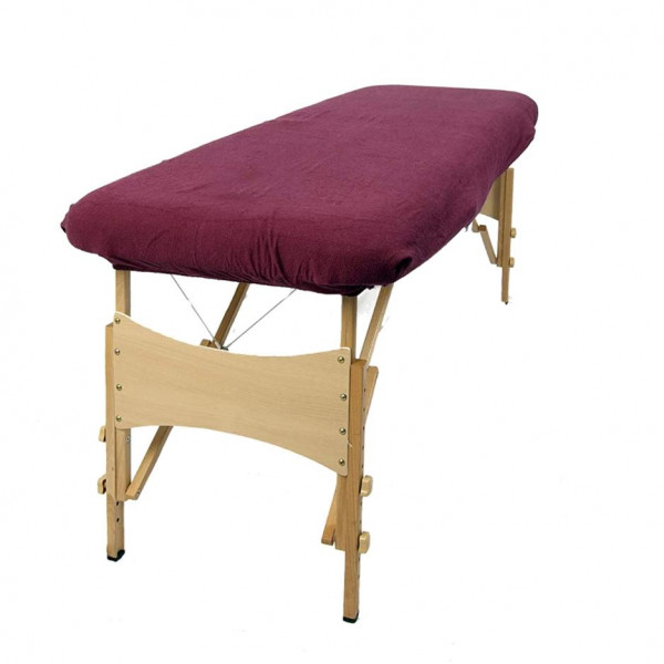 Housse éponge Aubergine sans trou nasal pour tables portables