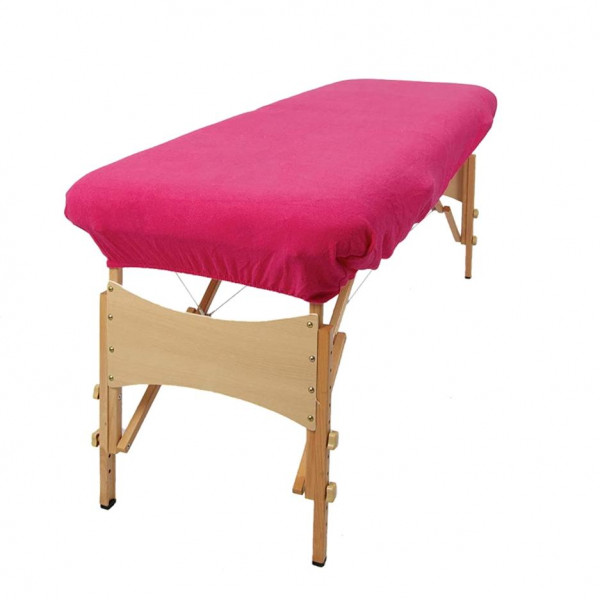 Housse éponge Rose sans trou nasal pour table de massage