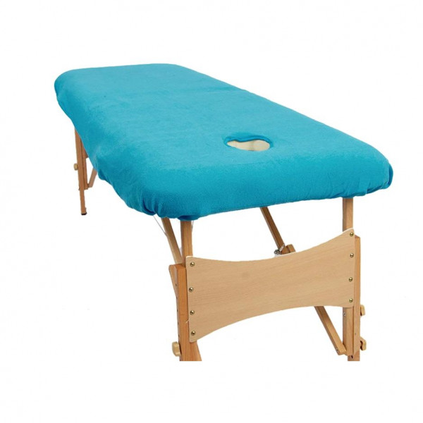 Drap-housse pour table de massage - Éponge - Blanc