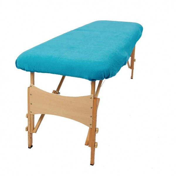 Housse éponge Turquoise sans trou nasal pour table de massage