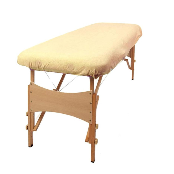 Housse éponge Crème sans trou nasal pour table de massage