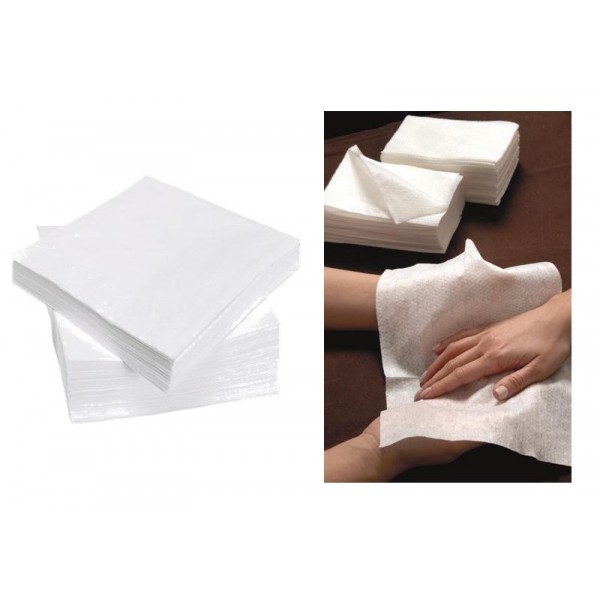 Serviettes jetables en spunlace blanches pour la manucure au meilleur prix