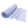 Drap d'examen plastifié bleu 50 cm