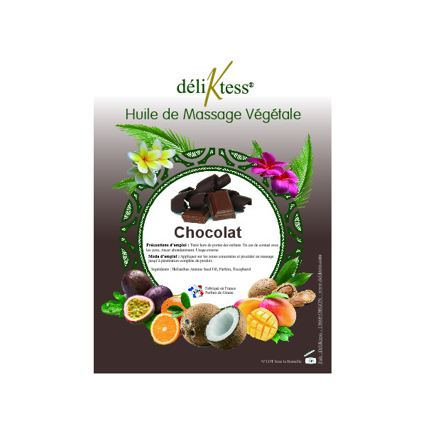 Huile végétale au Cacao 1 litre