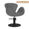 Fauteuil de coiffure Chloé Gris