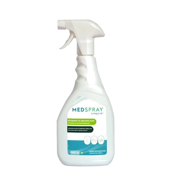 Spray nettoyant et désinfectant tables de massage et matériel MEDSPRAY