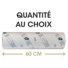 Drap 60 cm qualite luxe gauffre colle