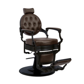 Fauteuil barbier Buzz Black marron foncé