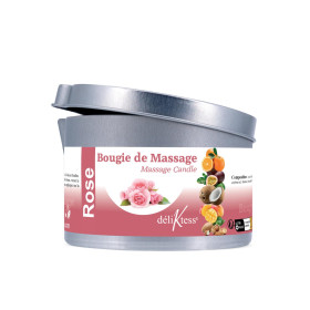 Bougies de massage 190 ml parfum rose