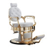Fauteuil de barbier Buzz White Gold