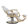 Fauteuil de barbier Buzz White Gold