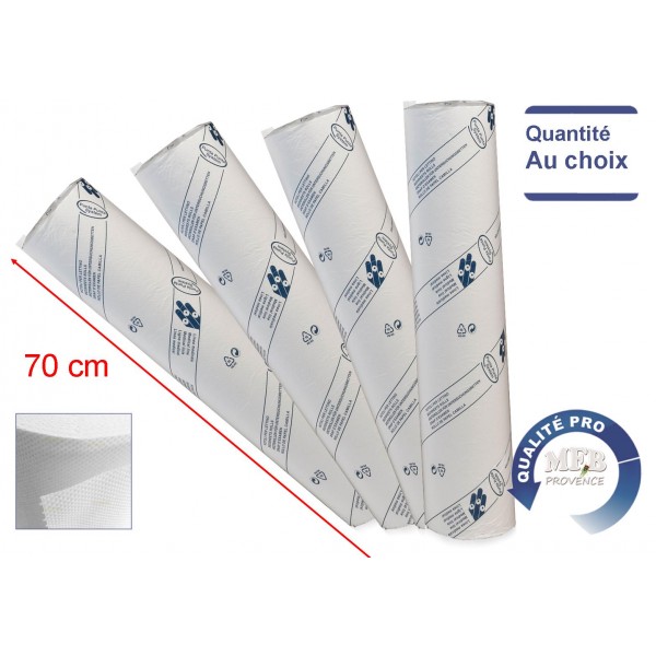 MFB Provence® - 2 x Draps d'examen ouate 50 cm - 2 plis -prédécoupés 38 cm