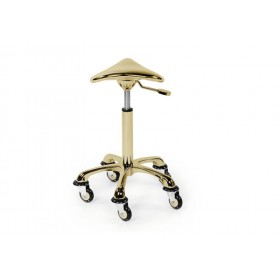 Tabouret Ergonomique cuir doré