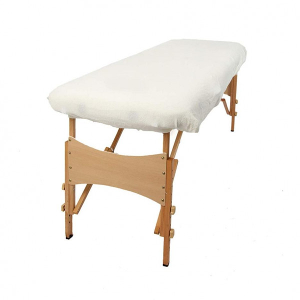 Housse éponge Blanche sans trou nasal pour tables portables