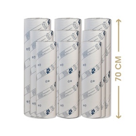 Drap d'examen gaufrés 70 cm lot de 9