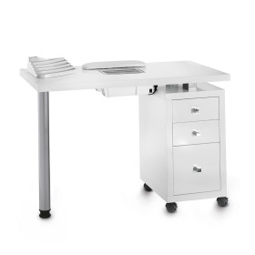 Table de manucure Square Laquée avec Aspiration