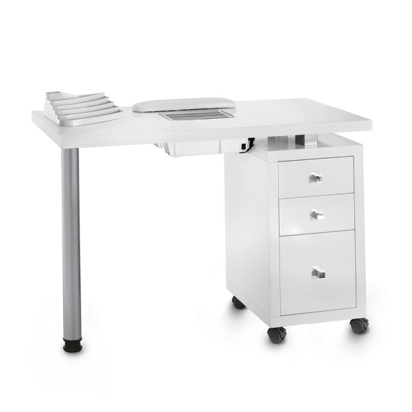 Table de manucure Square Laquée avec Aspiration