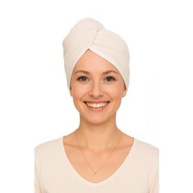 Charlotte - Turban microfibre Crème