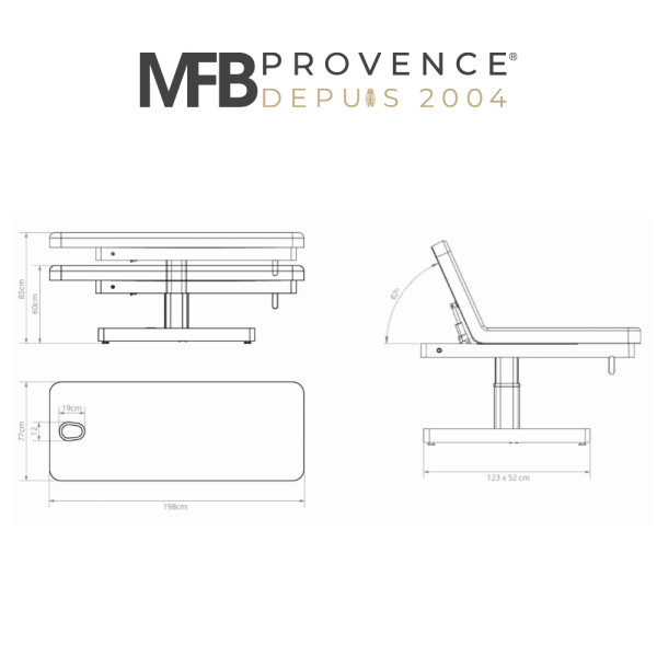 Table de massage électrique Nuuna Feel 2 moteurs