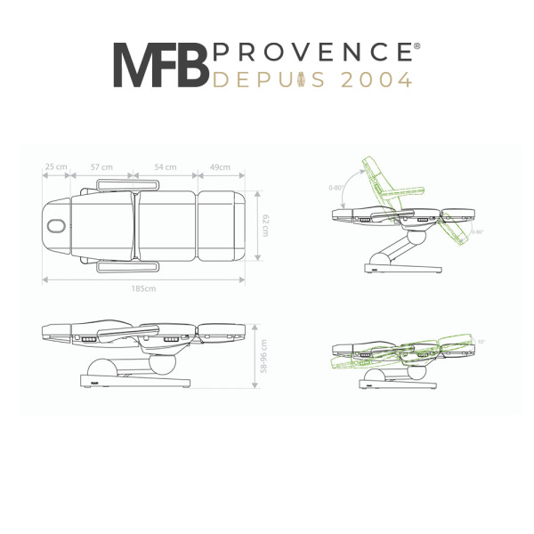 Fauteuil de soins électrique Nuuna Care 4