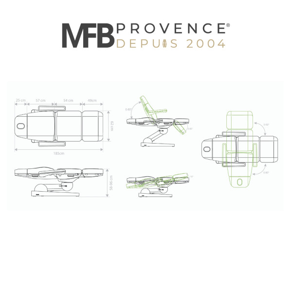 Fauteuil de soins électrique Nuuna Care 4