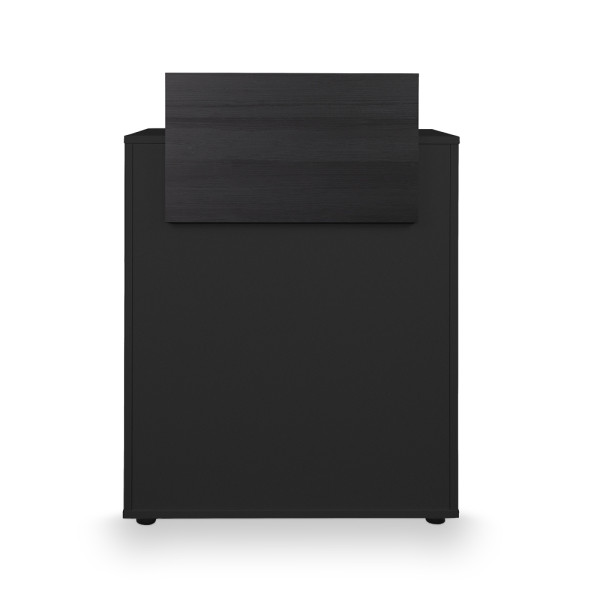 Meuble de caisse Dylan White Black Wood