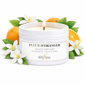 Bougies d'ambiance Fleur d'oranger 90g