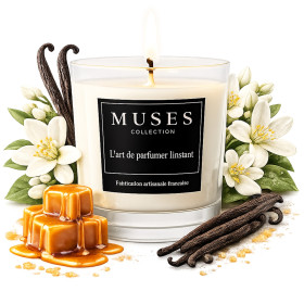 Bougie parfumée Caresse Vanillée 200g