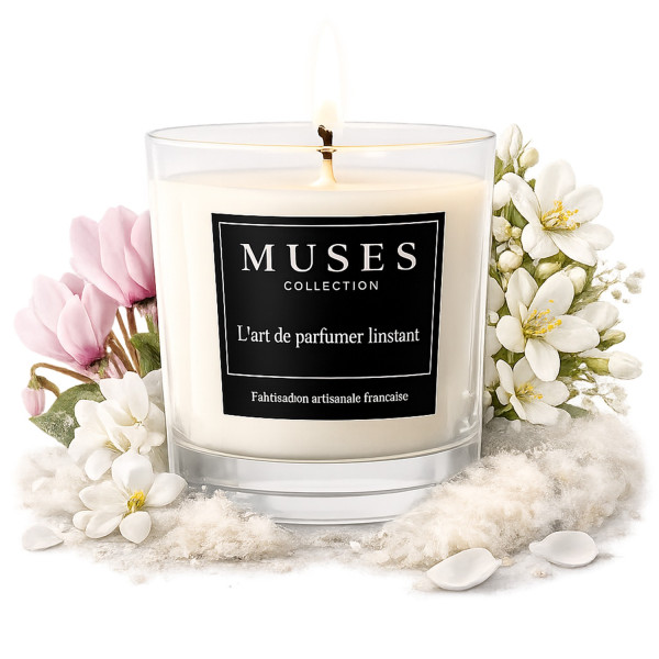Bougie parfumée Velours Blanc 200g