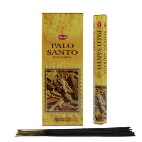 Encens HEM Palo Santo &ndash; Encens indien bois&eacute; purifiant et ambiance relaxante