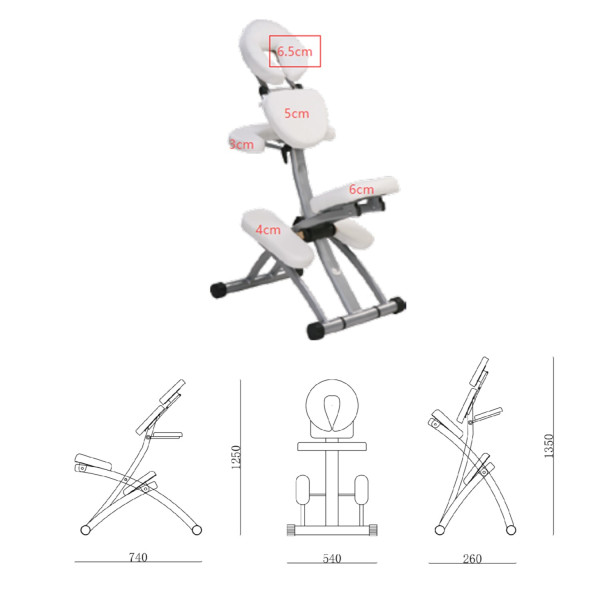 Chaise de massage portable NOBU
