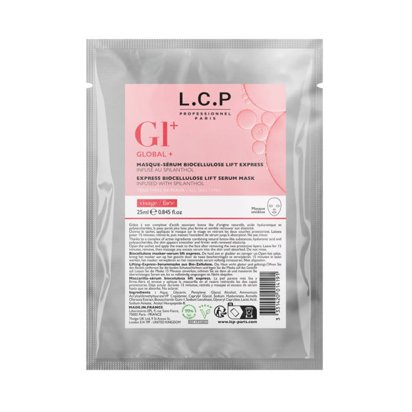 Masque Bio-Cellulose Spilanthol Lift L.C.P 25 ml – Effet Liftant Immédiat