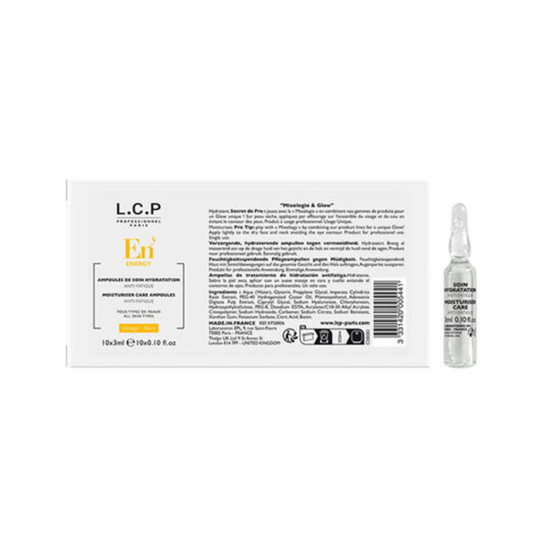Ampoules de Soin Hydratation Anti-Fatigue LCP – 10 × 3 ml