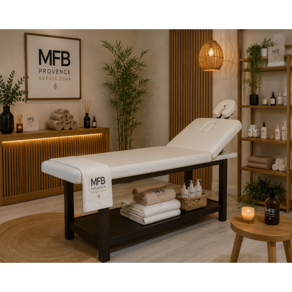 Table de massage fixe professionnelle en bois wengé ROMBO