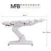 Fauteuil de Podologie Électrique ARQIS 3 Moteurs Blanc | MFB Provence